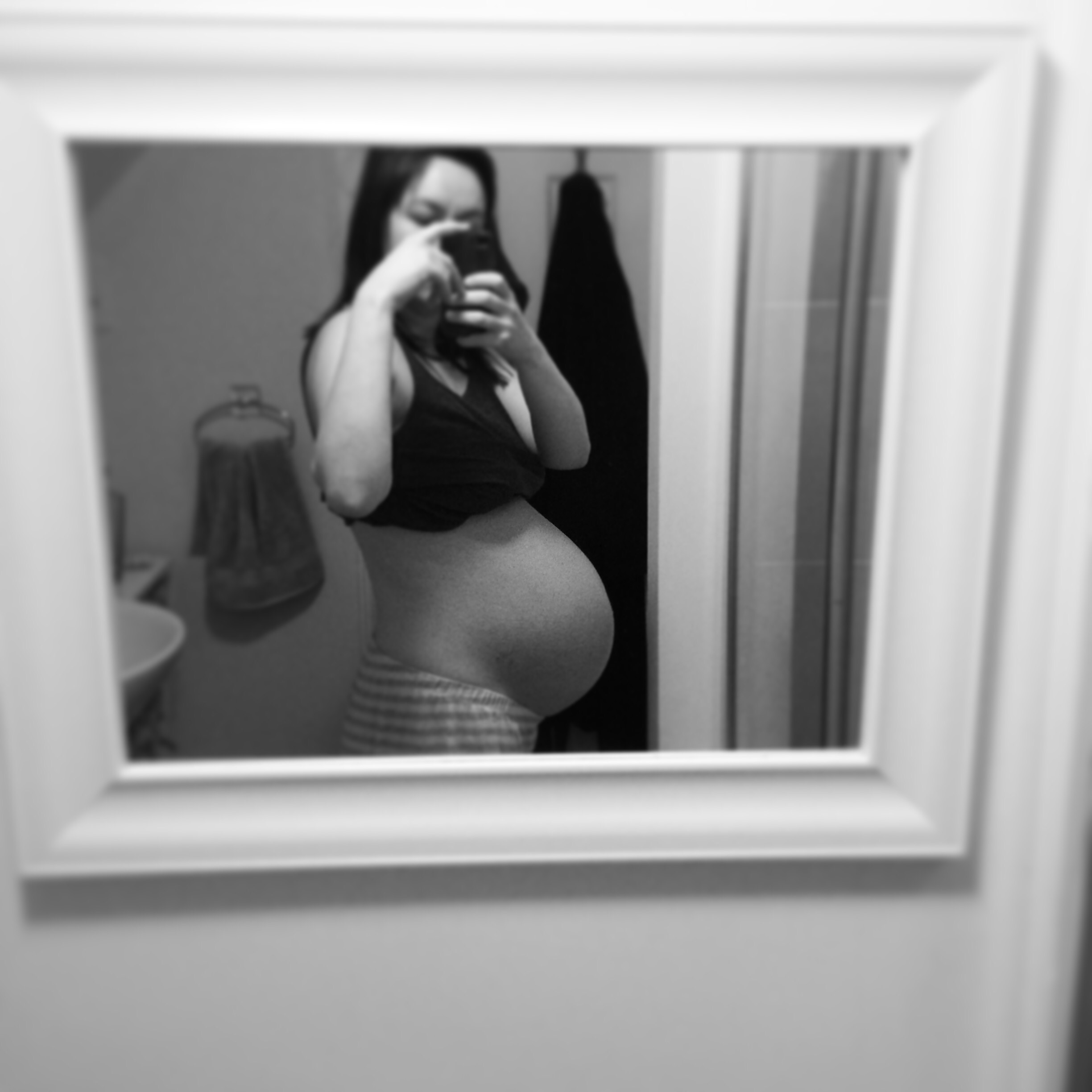 9 months pregnant