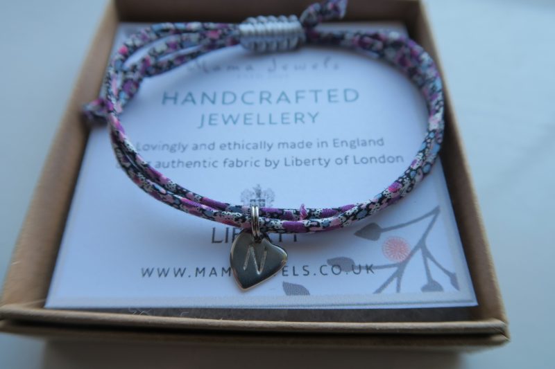 Review Mama Jewels Liberty London print personalised initial bracelet