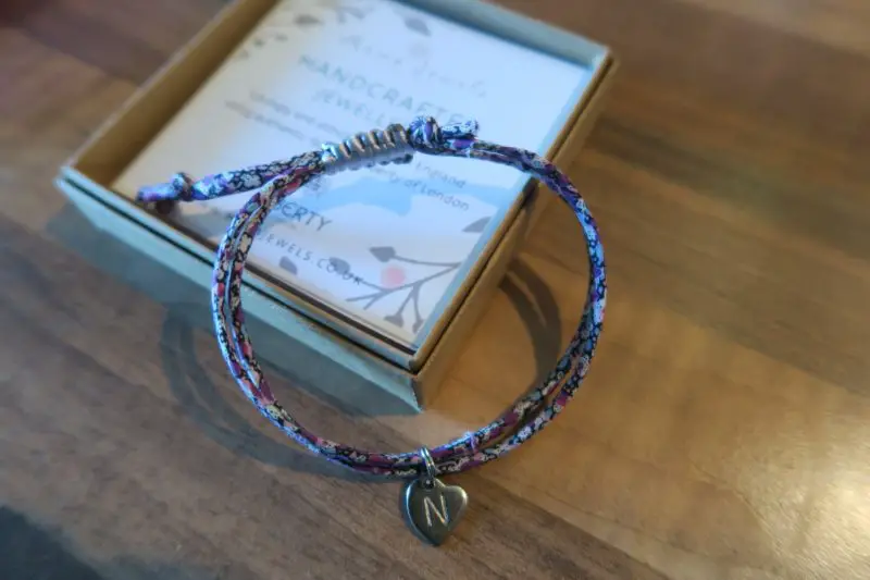 Review Mama Jewels Liberty London print personalised initial bracelet