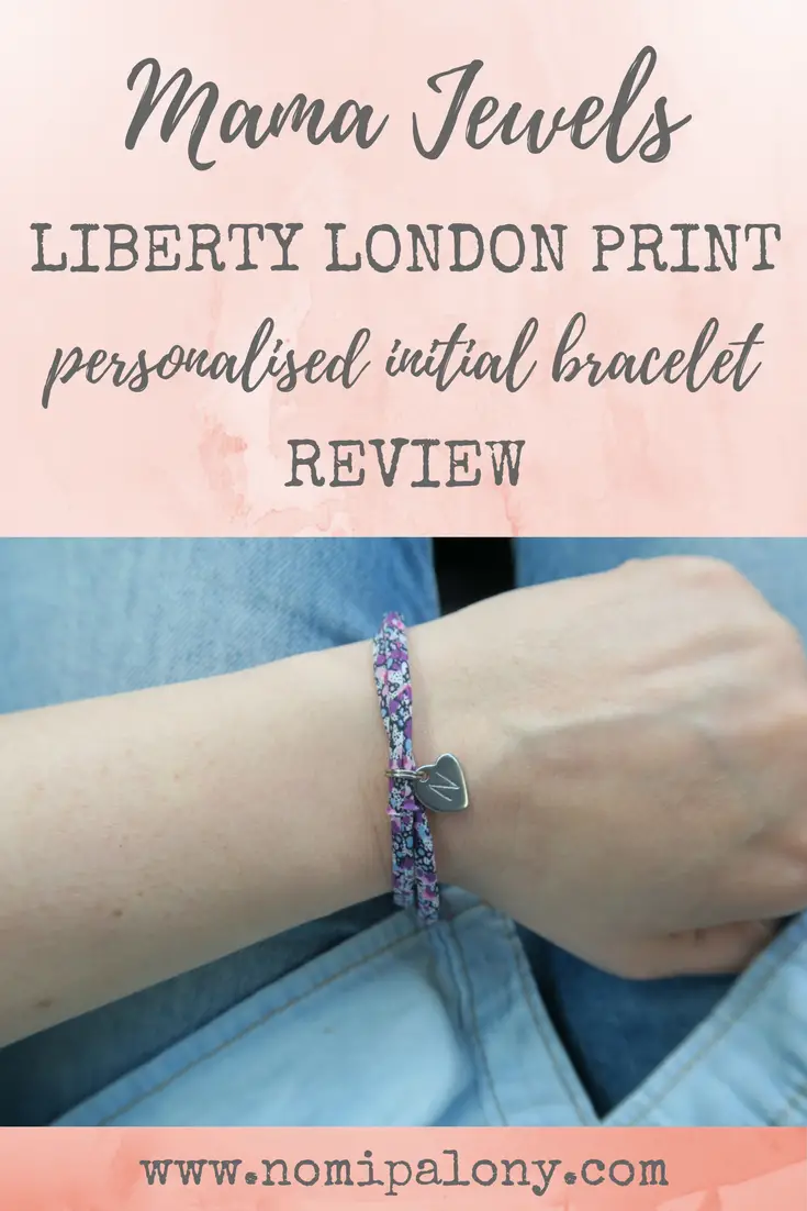 Love this cute bracelet. A review of the Mama Jewels Liberty London print personalised initial bracelet. 