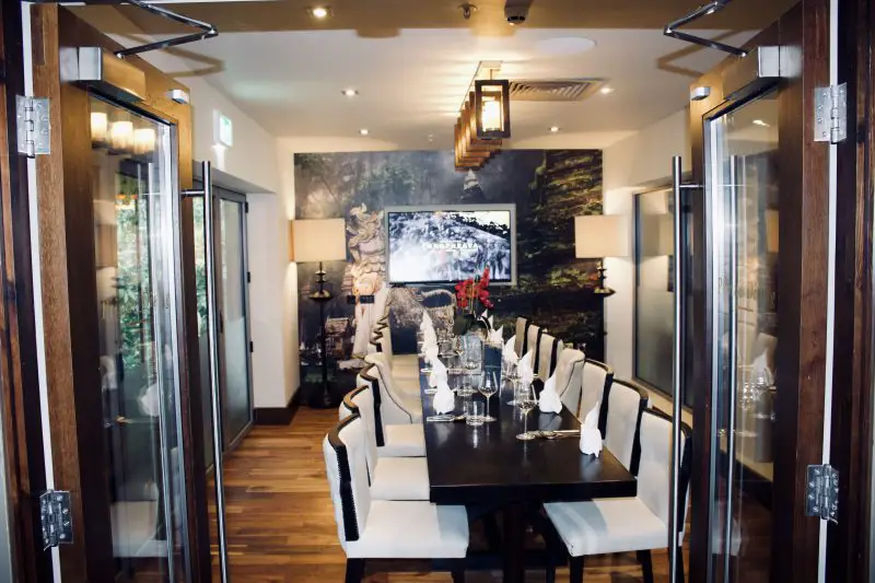 Chaophraya Newcastle review - private dining room 