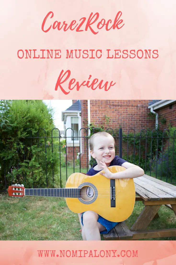 Care2Rock online music lesson review. Our full and honest review of what we thought about these online music lessons, where for the lessons you take, they give lessons to kids in foster care or hospital. And find out how you can get a free instrument worth $150 by signing up to their Sounds of the Summer Club. 