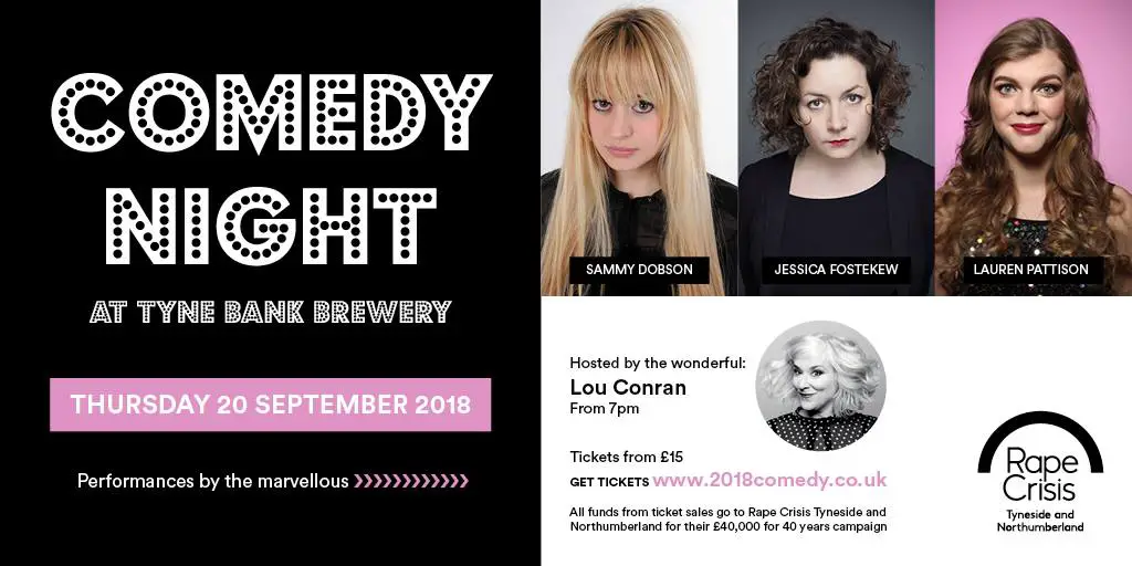 Why you should go to the Comedy Night for Rape Crisis Tyneside and Northumberland