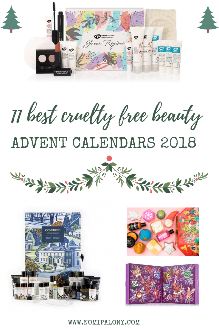 Best cruelty free beauty advent calendars 2018 nomipalony