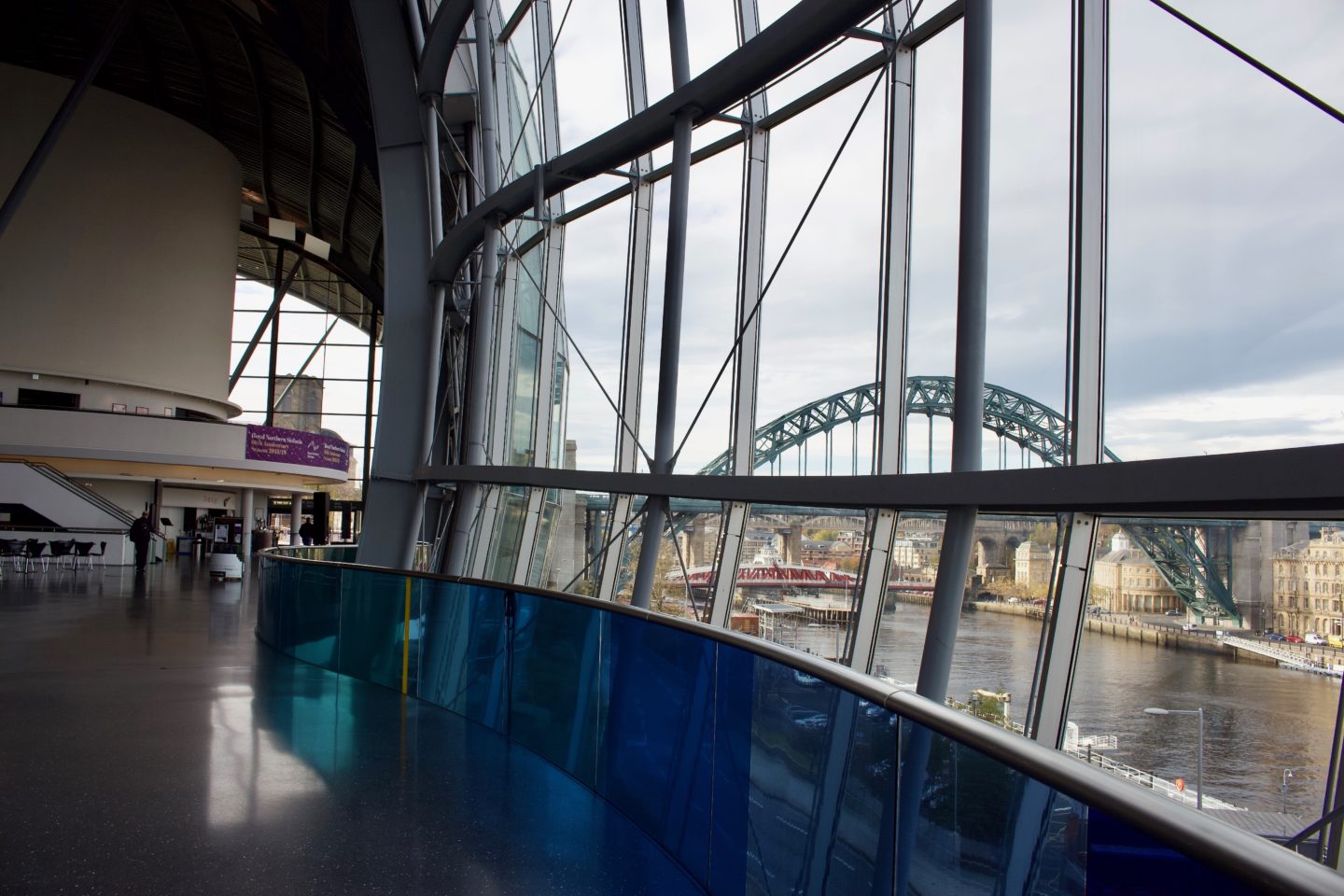 Inside Sage Gateshead with a view of the Tyne Bridge. Sage Gateshead Music Live Under Five: Mini Musicians review